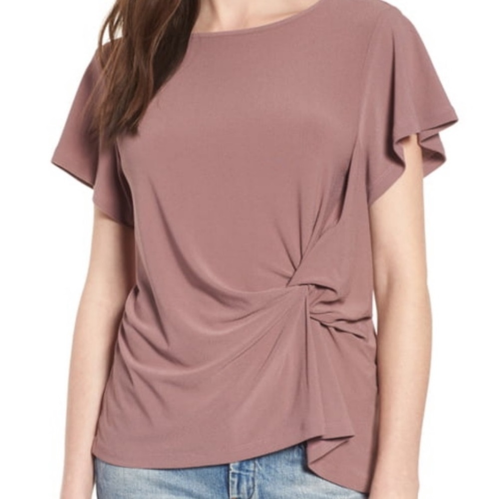 Nordstrom Leith Side Knot Tee Blouse